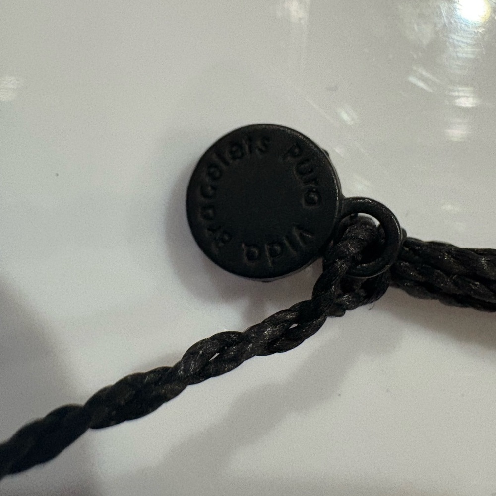 Pura Vida Black Braided Ring Bracelet - Picture 2 of 2